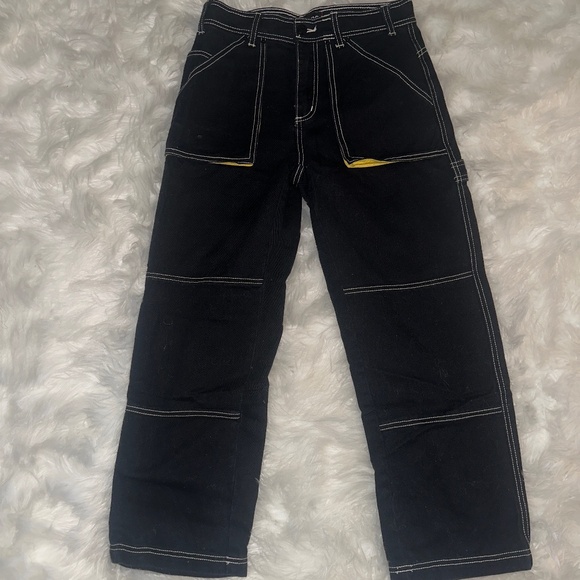 BDG Urban Outfitters Denim - BDG Urban Outfitters Women's Black and Yellow cargo pants🖤
